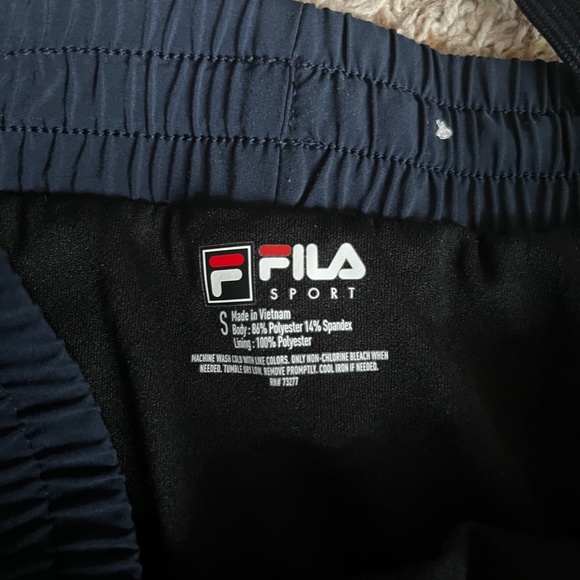 Navy Blue Fila Sport Athletic Shorts - Picture 4 of 4